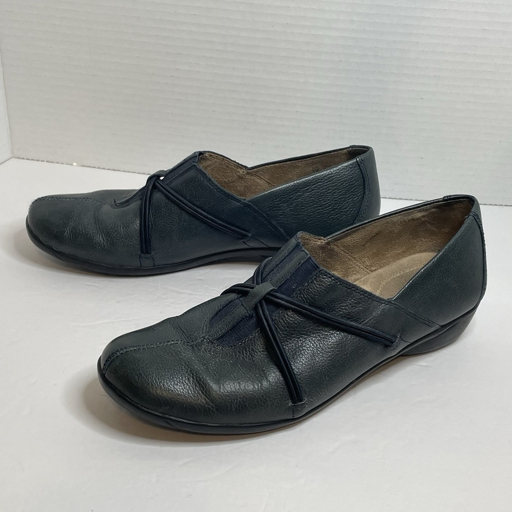 Naturalizer Natania Blue Leather & Fabric Slip On Loafers Women Size US 6M - Picture 6 of 10